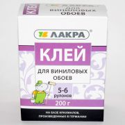 Клей обойный Лакра для флизелиновых обоев, 200г