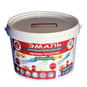 Эмаль акрил. антибактериальная ВД-ДР 03-05 белая полуматовая, 5кг, Дом ремонта