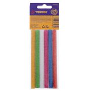 Стержни клеевые (термоклей). ЦВЕТНЫЕ С БЛЕСТКАМИ. 7х100мм. 6шт. TUNDRA.