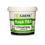 Клей ПВА универсальная «СТРОИТЕЛЬ» 0,9 кг «ЛАКРА»