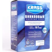 Клей обойный 200гр. ВИНИЛОВЫЙ С ИНДИКАТОРОМ. 6-7 рулонов. KRASS