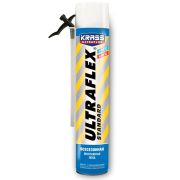 Пена монтажная бытовая, всесезонная -10/+30*С. 500мл, до 30литр. Krass Ultraflex Standard.