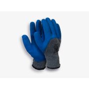 Перчатки рабочие, х/б серые с синей проф резиной, прочные. KiT