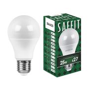 Лампа светодиодная, стандарт, груша. 25W. 230V. E27. 6400K. SBA6525, дневной. SAFFIT