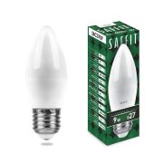 Лампа светодиодная, свеча. 11W. 230V. E14. 2700K. SBC3711, тёплый белый. SAFFIT