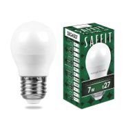 Лампа светодиодная, шар. 7W. 230V. E27. 2700K. SBG4507, тёплый белый. SAFFIT