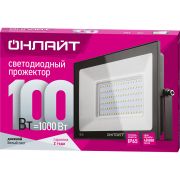 Прожектор светодиодный 100Вт (1000Вт). 240В. 6000К, дневной белый цвет. ОНЛАЙТ