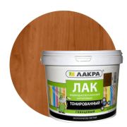 Лак акриловый тонированный с УФ-фильтром. 0,9 КГ. Орех. Лакра.