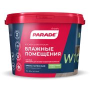 Краска в/э латексная Влажные помещения 5 л PARADE W100 база А.