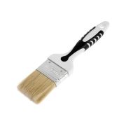 Кисть флейцевая плоская 25х15мм, светлая смеш. щетина, 2К ручка. «Black White универсальная»