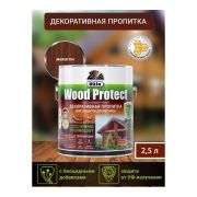 Пропитка по дереву, защитная, Wood Protect махагон 2,5 л. dufa.
