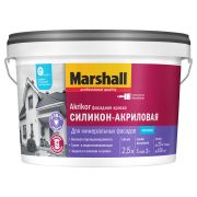 Краска в/э фасадная силикон-акриловая мат. MARSHALL AKRIKOR BC 2,5л