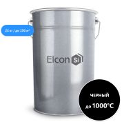 Эмаль термостойкая ЧЕРНАЯ 25кг (1000*С). Элкон