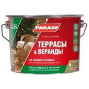 Лак алкидно-уретановый PARADE L25 Террасы & Веранды Матовый, 2,5л