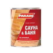 Лак для саун PARADE L30 Сауна & Баня Полумат., 0,9л.