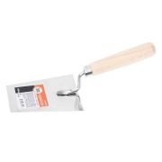 Кельма нержавеющая сталь, трапеция, 120мм, деревянная рукоятка. TOOLBERG. «PRO».