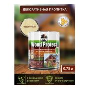 Пропитка по дереву, защитная, Wood Protect бесцветная 0.75 л. dufa.