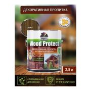Пропитка по дереву, защитная, Wood Protect орех 2,5 л. dufa.