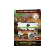 Пропитка по дереву, защитная, Wood Protect тик 10 л. dufa.
