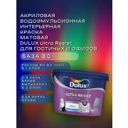 АКЗОНОБЕЛЬ Краска в/э интерьерная матовая Гостиные и офисы DULUX Ultra Resist BC 2,25л