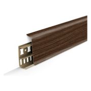 Плинтус пластиковый напольный 70Х22Х2200мм. Орех №291. IDEAL Деконика.