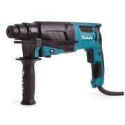 Перфоратор Makita HR 2630 SDS+. 800Вт. 0-1200об/мин. удар 2,9Дж. 3 режима, вес 2,9кг.