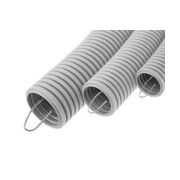 Труба гофрированная. ПВХ с зондом D-50 мм, легкая, серая для внутренних работ. Octopus DKC